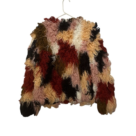 Shaggy Furry Boho Block Color Coat Jacket size Medium
Natural earthy colors - Picture 2 of 8